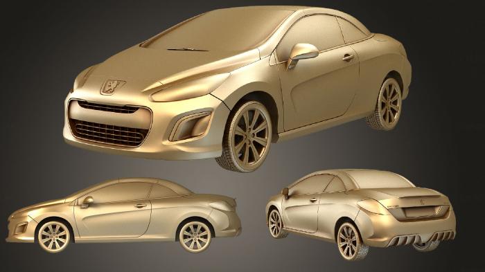 نموذج ثلاثي الأبعاد لآلة CNC السيارات والنقل بيجو 308 سي سي 2012